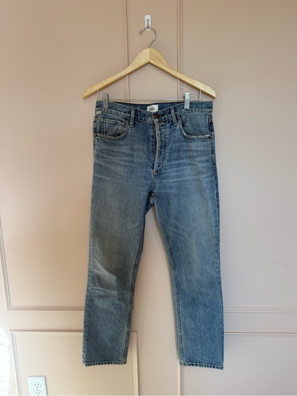 Citizens Of Humanity Light Blue Straight Leg Jeans - Picture 5 of 12
